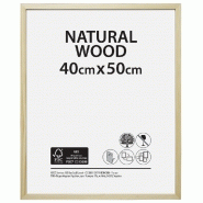 Cadre bois brut, 40 x 50 cm, naturel