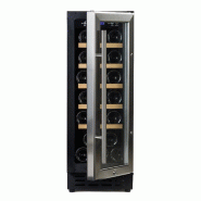 Cave à vin à poser - 20 bouteilles - 5°C à 18°C - Classe A+ - Porte réversible en acier inoxydable Cave à vin à poser - 20 bouteilles - 5°C à 18°C - Classe A+ - Porte réversible en acier inoxydable