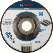 Disque abrasif aggloméré pro métal, 125x6x22,23mm, osa - BOSCH - 2 608 600 223 - 866475 Disque abrasif aggloméré pro métal, 125x6x22,23mm, osa - BOSCH - 2 608 600 223 - 866475