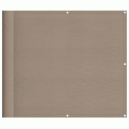 Écran de balcon taupe 90x700 cm 100% polyester oxford Modèle Balcon Horizon Plus - 4000242