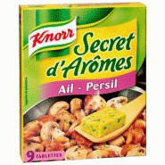Knorr secret d'arômes ail et persil 9 tablettes 86 g