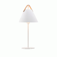 Lampe à poser STRAP  Métal Blanc, H.55 - IP20 - E27 /DFTP Intérieur - blanc métal 5701581397088