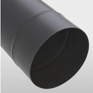 Longueur droite 500 mm émaillée noir mat TEN - 150 Longueur droite 500 mm émaillée noir mat TEN - 150