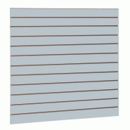 Panneau rainuré R10 - 120x120cm - épaisseur 18mm - gris mat - MDF
