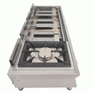 Plancha gaz modulaire FLEXI Ligne 600 - 8 brûleurs - 130 cm - 23.2 kW | Arilex 4MB
