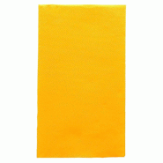 Serviette en ouate gaufré 2 plis jaune 1/6 33x40cm - par 2000