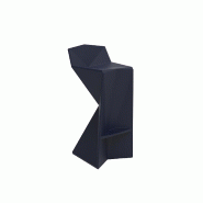 Tabouret haut in & out VERTEX - bleu
