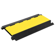 Vidaxl rampe de protection de câble avec 5 canaux 90 cm caoutchouc 150965 Vidaxl rampe de protection de câble avec 5 canaux 90 cm caoutchouc 150965