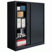 Armoire Jumbo portes coulissantes noir