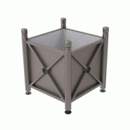 Bac à Palmier Province - Disponible en plusieurs dimensions avec habillage en tôle d'acier galvanisé et 4 types de pommeaux_0