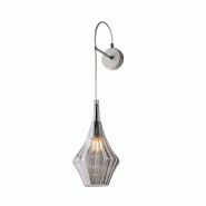Bonetti Illumina Zeus Applique En Fer Verre Pyrex Gris 1 Lumière .14 P.21 Bl270-Ap1-Gr - gris 8050713218270