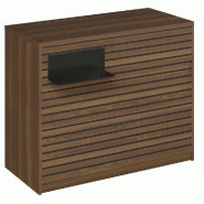 Comptoir Vertigo H T03noir spl.Gauche L120cm 2tabl.Couliss.4tab.Amovib.Olivier