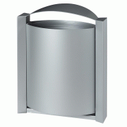 Corbeille ARKEA 40 Litres murale - Gris Métal