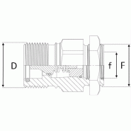 Coupleur mâle [SO] - 3/4" , 44 , 41.91 , 1''1/4' , 350 , 240