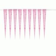 Guirlande de fanions rose & argent chiffre 18 - 83450