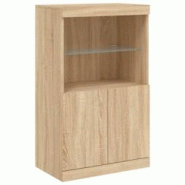 Helloshop26 - Buffet bahut commode armoire meuble de rangement organisateur cuisine salle de séjour salon avec lumières LED sonoma 02_0029963 - 3000 Helloshop26 - Buffet bahut commode armoire meuble de rangement organisateur cuisine salle de séjour salon avec lumières LED sonoma 02_0029963 - 3000