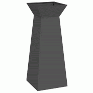 Helloshop26 - Jardinière à pilier extérieure 40 x 40 x 100 cm durable esthétique moderne en matériaux noir 02_0052410 - noir 3000237403848
