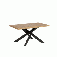 Itamoby Table Extensible 90X140/240 Cm Versalux Chêne Écorcé Pieds Anthracite - marron Bois manufacturé 8050598904336
