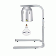 Lampe chauffante infrarouge sur pied réglable en hauteur (1 ampoule blanche) Argentée PREMIUM - GOLDINOX - argenté aluminium 3701770844388