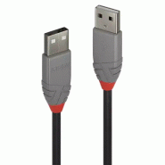 LINDY 0.5m usb 2.0 type a cable anthra line usb type a