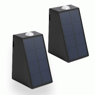 Lot de 2 Appliques murales solaires 100LM Noir Lumisky - noir 3666162011895