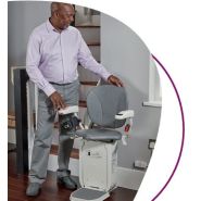 Monte-escalier double-rail fluide et confortable, idéal pour les escaliers incurvés avec un siège ergonomique entièrement réglable - CONTOUR (CURVE) Monte-escalier double-rail fluide et confortable, idéal pour les escaliers incurvés avec un siège ergonomique entièrement réglable - CONTOUR (CURVE)