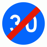 Panneau B43 - Fin de vitesse minimale obligatoire - WP Signalisation Panneau B43 - Fin de vitesse minimale obligatoire - WP Signalisation