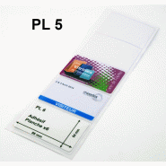 Pochette adhésive format CB - Référence : PL5 - Lot de 100 planches