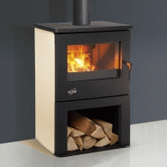 Poêle à bois chinon anthracite - sable 8,5 kw