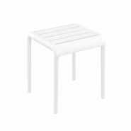 SIESTA EXCLUSIVE Table d'appoint d'extérieur Paris Blanche - blanc plastique polypropylène SP-SI-277WH
