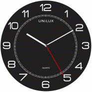Unilux Méga Horloge Murale Grande taille avec Système Quartz Diamètre 57,5 cm Noir - noir 400094568_0