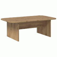 VidaXL Table basse Chêne artisanal 93 x 53 x 33 cm Bois d'ingénierie Modèle Helios Prestige - 891149