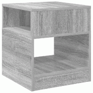 VidaXL Table d'appoint Gris Sonoma 40,5 x 40 x 45 cm Bois d'ingénierie Modèle Flex Vision Pro - 890922