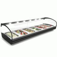 Vitrine chauffante SHARK - Bain marie - 6 bacs GN 1/3 - CK6L | Sayl Barcelona
