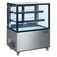 Vitrine réfrigérée 4 faces vitrées 270L 7487.0015 Combisteel