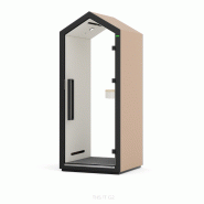 Cabine acoustique "TREEHOUSE" - 1 Places, 2 Parois vitrées, Nu