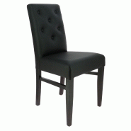 Chaise de restaurant capitonnée Cordoue - NOIR Chaise de restaurant capitonnée Cordoue - NOIR