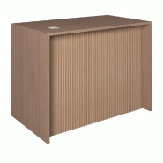 Comptoir noyer et Vertigo T01 MDF naturel et noyer avec tiroir 120x70x90cm