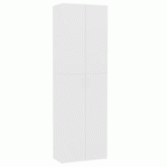 Décoshop26 - Meuble de bureau armoire de rangement 5 étagères avec deux portes couleur blanc 60 x 32 x 190 cm bois d'ingénierie DEC024460 - blanc Décoshop26 - Meuble de bureau armoire de rangement 5 étagères avec deux portes couleur blanc 60 x 32 x 190 cm bois d'ingénierie DEC024460 - blanc