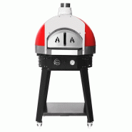 Four à pizza à gaz rouge avec support - chambre Ø 700 mm | Ggm