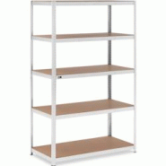 MSW-STSH-30 Étagère Charge Lourde Étagère métallique Étagère d'atelier 120 x 60 x 200 cm Supporte 5 x 150 kg Gris - gris 4062859091185 MSW-STSH-30 Étagère Charge Lourde Étagère métallique Étagère d'atelier 120 x 60 x 200 cm Supporte 5 x 150 kg Gris - gris 4062859091185