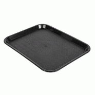 Plateau pour restauration rapide 27.5x35.5cm PP Noir - 6621394