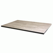 Plateau rectangulaire de table d'intérieur Tavola 70x110cm stratifié chêne fumé