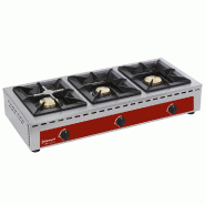 Réchaud de table - 3 feux vifs (7+5+7 kw) - PRF3G/Q_0