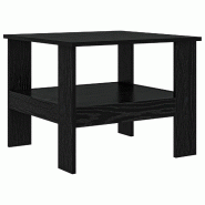 VidaXL Table basse Chêne noir 57 x 55 x 45 cm Bois d'ingénierie Modèle Atlas Creator Pro - 8000245