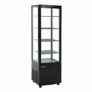 Vitrine réfrigérée avec portes incurvées série c noire 235l - PDP289
