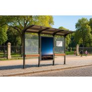 Abri bus casquette robuste, élégant - D30_1