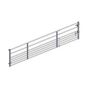 Barriere extensible autolock 7 lisses pour moutons et chevaux 4/5 m - jourdain