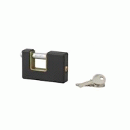 Cadenas ACERA rectangulaire à clé, base 75 mm, anse acier cémenté, 3 clés - SP - noir 3150269080071 Cadenas ACERA rectangulaire à clé, base 75 mm, anse acier cémenté, 3 clés - SP - noir 3150269080071