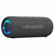 Enceinte Hifi Autonome 100W Ledwood XS100, Effet LED, Buetooth USB, TWS, IPX5, Assistant Vocal, 10W RMS, Batterie 2000mAh - 3666630005722 Enceinte Hifi Autonome 100W Ledwood XS100, Effet LED, Buetooth USB, TWS, IPX5, Assistant Vocal, 10W RMS, Batterie 2000mAh - 3666630005722